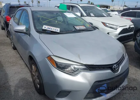 2014 Toyota Corolla Le from USA, damaged, VIN 2T1BURHE2EC177793